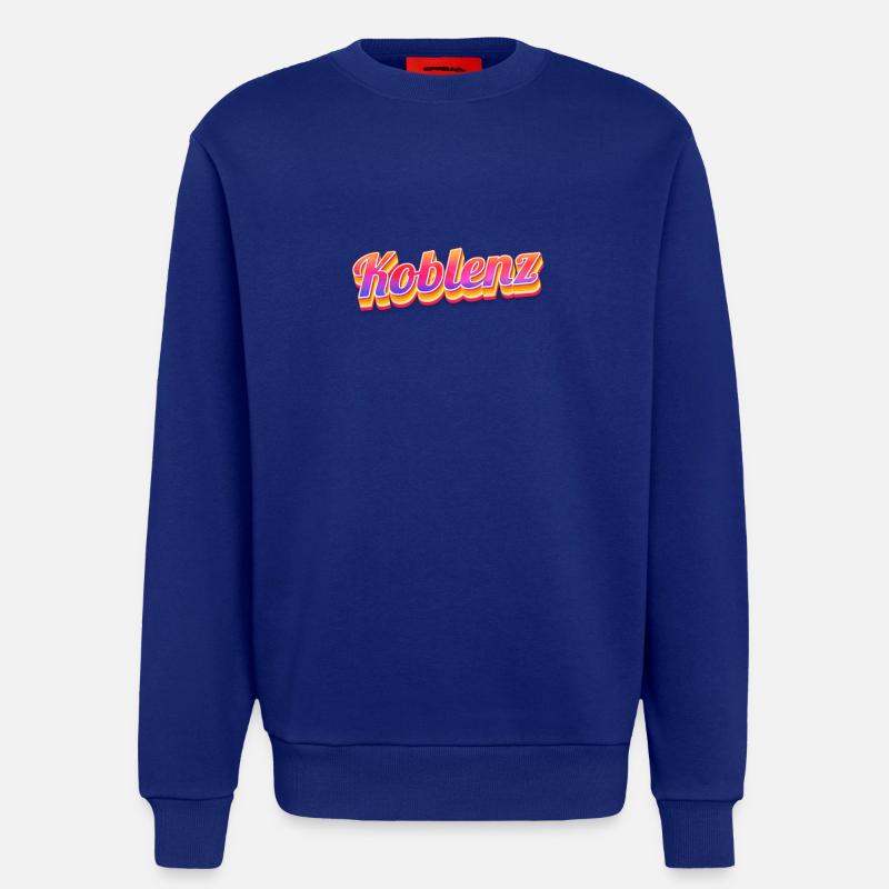 Coblenzerin Coblence Coblence - Sweat bio décontracté fabriqué en UE - Iconic Blue