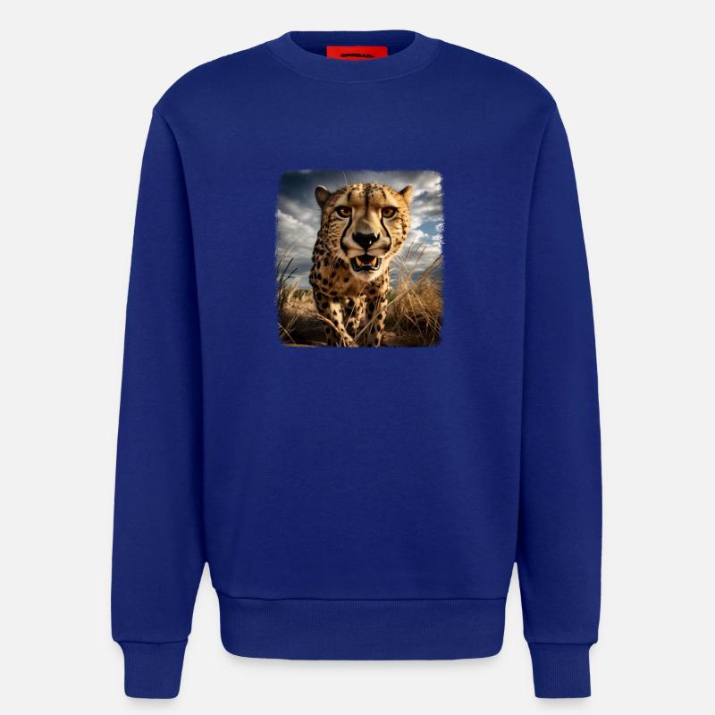 Geparde realistic Gepard - Sweatshirt - made by SPREAD - Iconic Blue