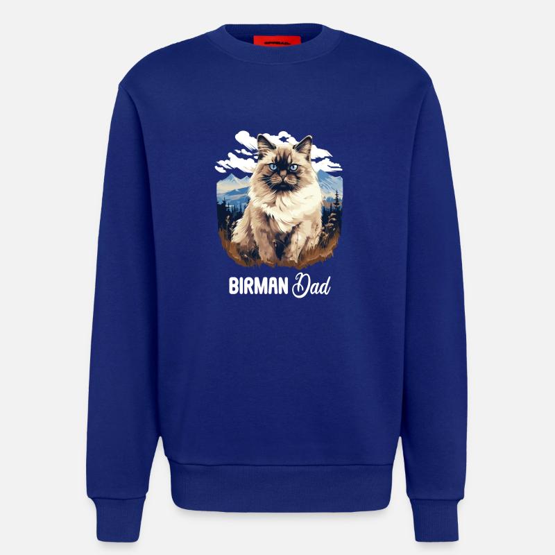 Birman Cat Birma Katze - Sweatshirt - made by SPREAD  - Iconic Blue