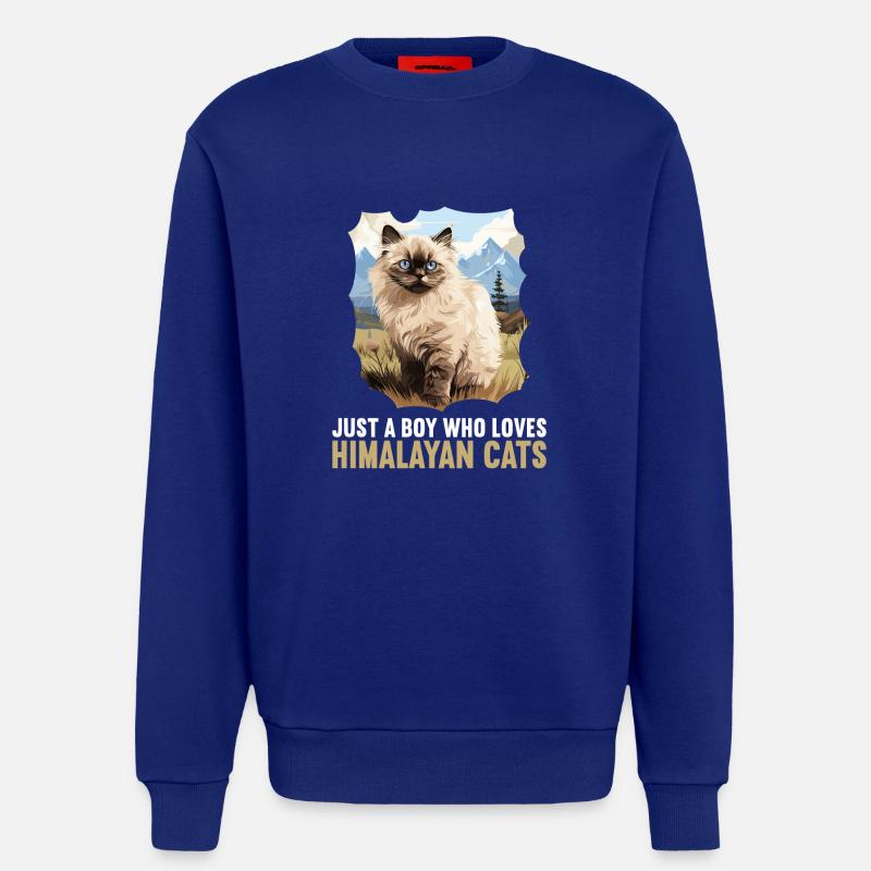 Himalayan Cat Colourpoint Katze - Sweatshirt - made by SPREAD  - Iconic Blue