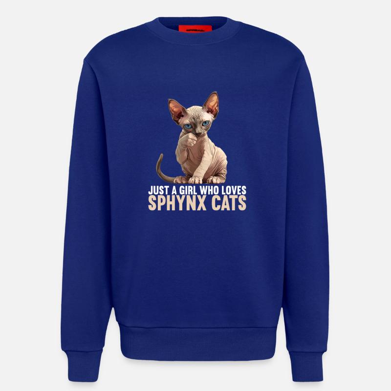 Sphynx Kätzchen Sphynx Katze - Sweatshirt - made by SPREAD  - Iconic Blue