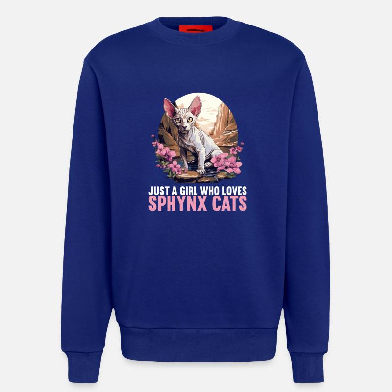 Sphynx Kätzchen Sphynx Katze - Sweatshirt - made by SPREAD  - Iconic Blue