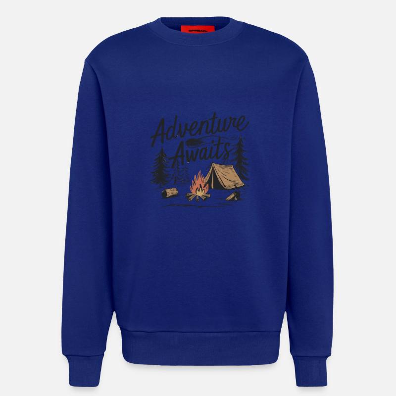 DAS ABENTEUER WARTET AUF SIE - Sweatshirt - made by SPREAD  - Iconic Blue