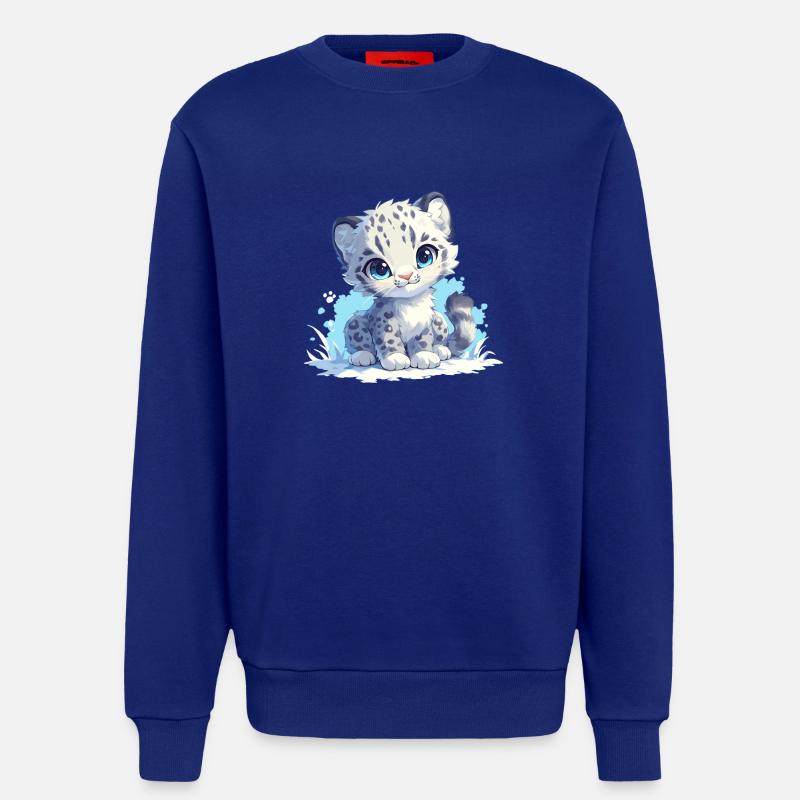 Snow Leopard Schneeleoparde Schneeleopard - Sweatshirt - made by SPREAD  - Iconic Blue