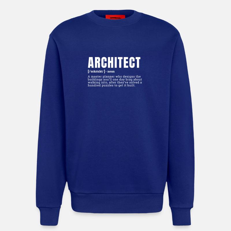 Drôle d’architecte Définition Profession - Sweat bio décontracté fabriqué en UE - Iconic Blue