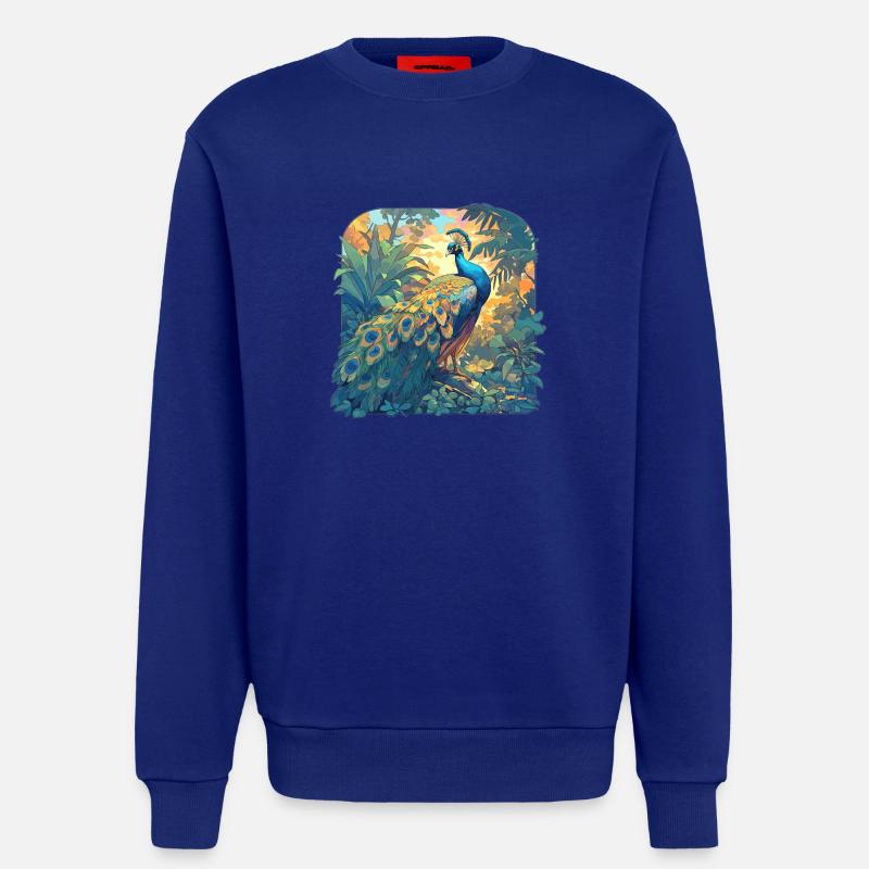 Pfaue Pfau - Sweatshirt - made by SPREAD  - Iconic Blue