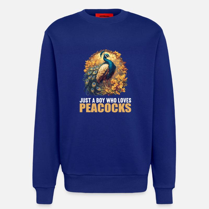 Peacocks Peacock - Sweatshirt - made by SPREAD  - Iconic Blue