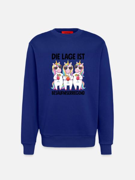 The situation is drunkenness - Sweatshirt - made by SPREAD  - Iconic Blue