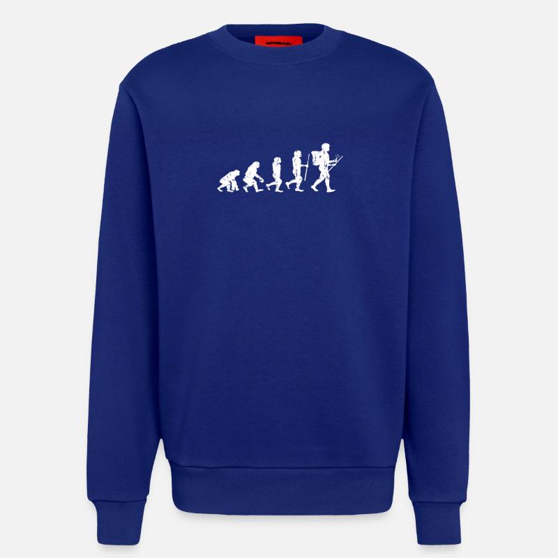 Geocaching evolution Shirt - Sweatshirt - made by SPREAD  - Iconic Blue