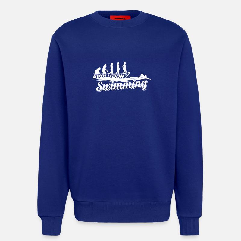 Évolution du nageur - Sweat bio décontracté fabriqué en UE - Iconic Blue