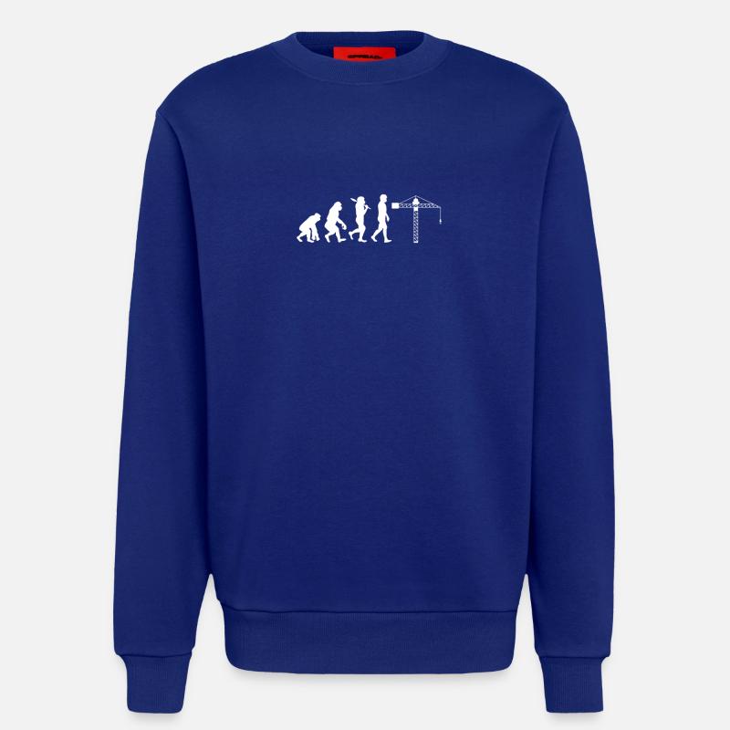 Évolution du grutier - Sweat bio décontracté fabriqué en UE - Iconic Blue