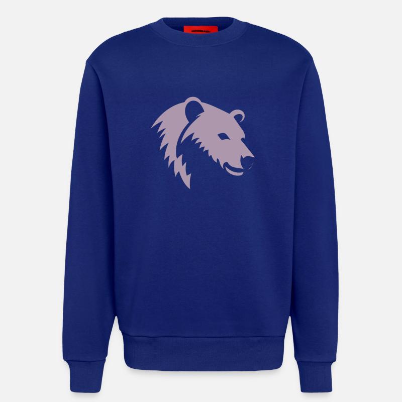Bär Silhouette eines Eisbärkopfes - Sweatshirt - made by SPREAD  - Iconic Blue