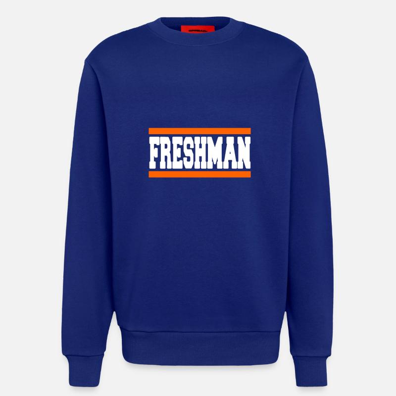 Freshman Year Bold Block Statement - Sweatshirt - made by SPREAD - Iconic Blue