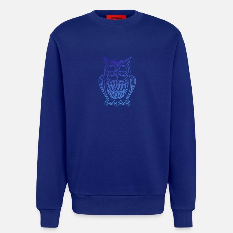 Eule am chillen - Sweatshirt - made by SPREAD  - Iconic Blue