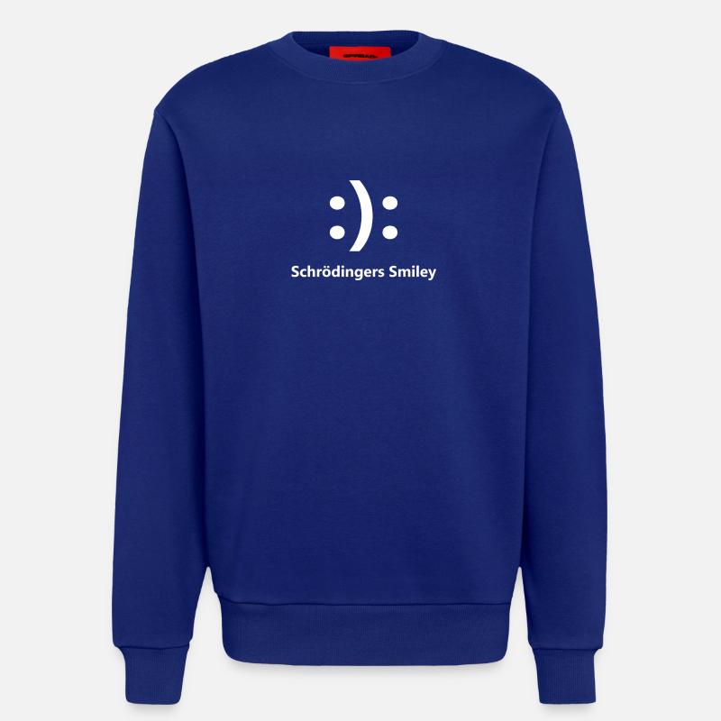 Schrödingers Smiley Katze Physik - Sweatshirt - made by SPREAD - Iconic Blue