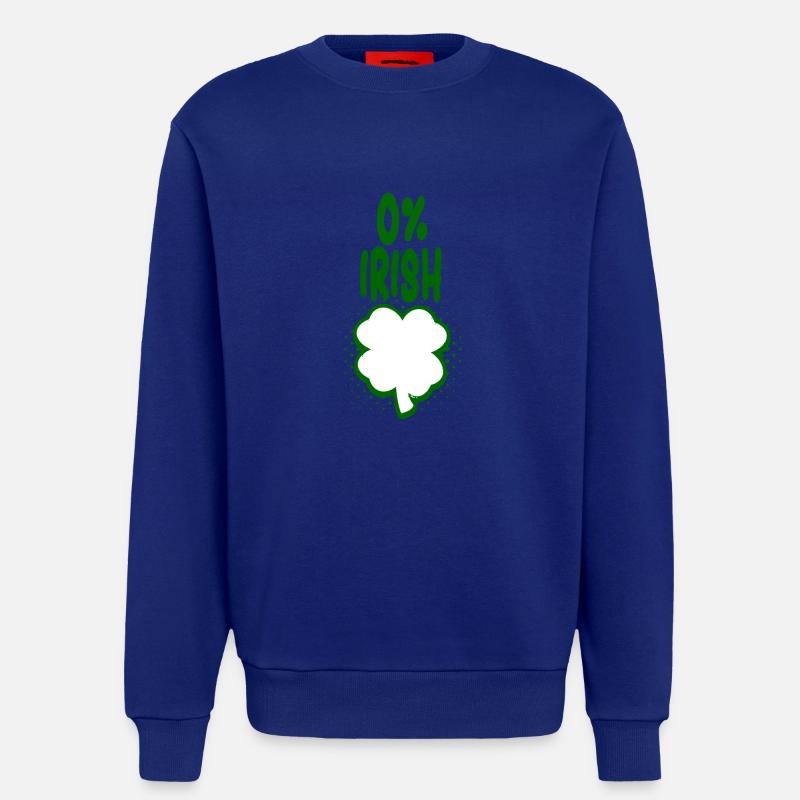 0% Irish - Spaß Tshirt - Geschenk - Sweatshirt - made by SPREAD  - Iconic Blue