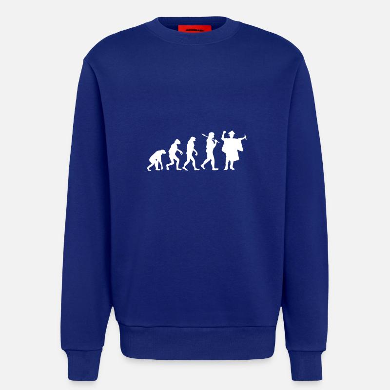 Graduation - Evolution - Gift - Sweatshirt - made by SPREAD - Iconic Blue