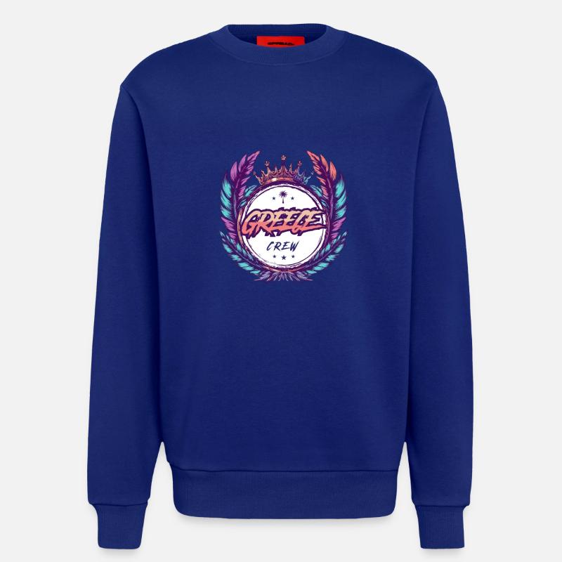 Greece Crew Bunt - Sweatshirt - made by SPREAD  - Iconic Blue