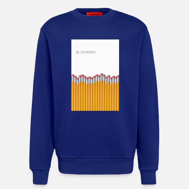 Be Different Minimalist Statement Design - Sweatshirt - made by SPREAD - Iconic Blue