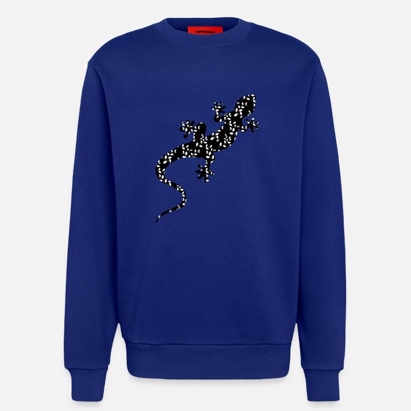 Gemusterte Eidechse - Sweatshirt - made by SPREAD  - Iconic Blue