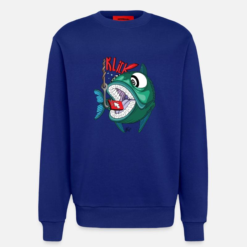 Klick Bait - Sweatshirt - made by SPREAD - Iconic Blue
