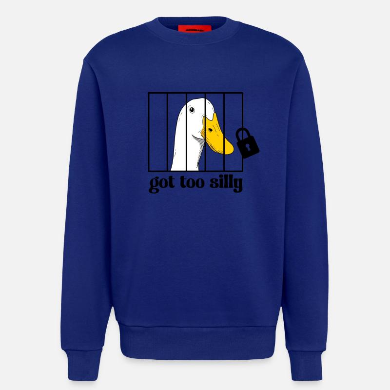 Gans hinter gittern - Sweatshirt - made by SPREAD  - Iconic Blue