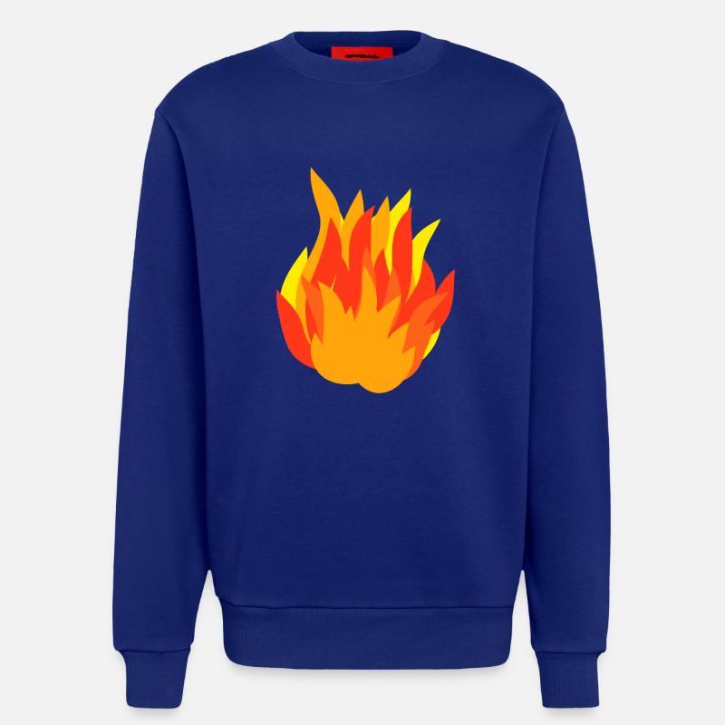 Feuer Flame eines Lagerfeuers, Geschenkidee - Sweatshirt - made by SPREAD  - Iconic Blue