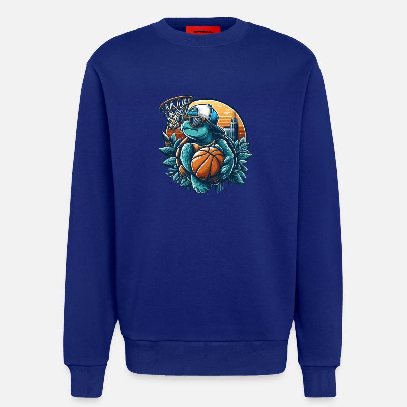 Basketball Turtle Sunglasses Gift - Sweatshirt - made by SPREAD  - Iconic Blue