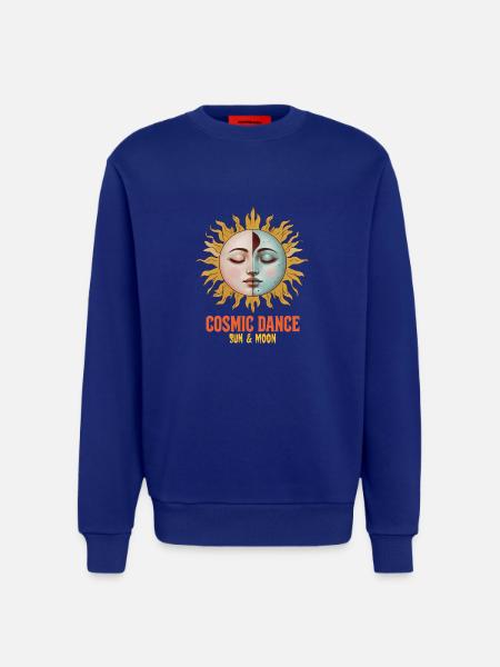 Cosmic Dance Spirituality Gift - Sweatshirt - made by SPREAD  - Iconic Blue