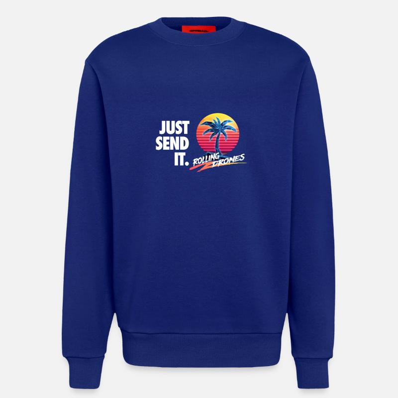 Senden Sie es einfach @ RollingDrones - Sweatshirt - made by SPREAD  - Iconic Blue