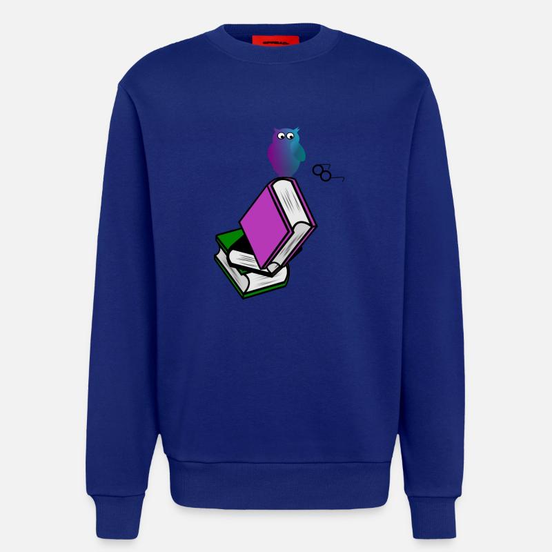 Buch Mit Eule - Sweatshirt - made by SPREAD  - Iconic Blue
