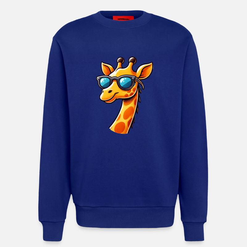giraffe comic cool - Sweatshirt - made by SPREAD  - Iconic Blue