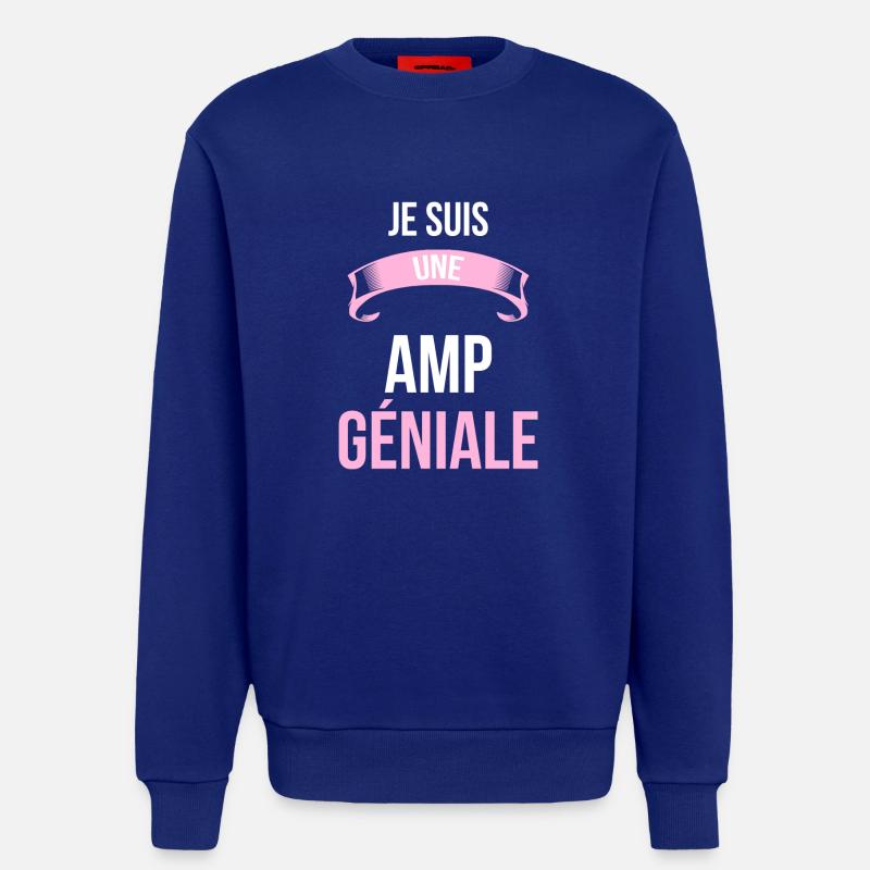 je suis une AMP - Sweat bio décontracté fabriqué en UE - Iconic Blue