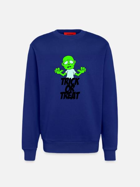 zombie trick or treat - Sweatshirt - made by SPREAD  - Iconic Blue