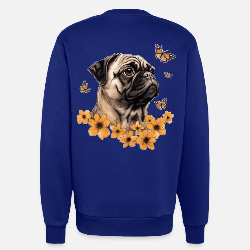 Mops - Sweatshirt - made by SPREAD  - Iconic Blue