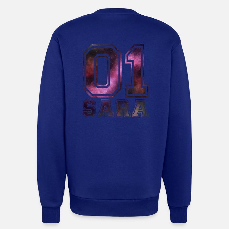 nom Sara - Sweat bio décontracté fabriqué en UE - Iconic Blue