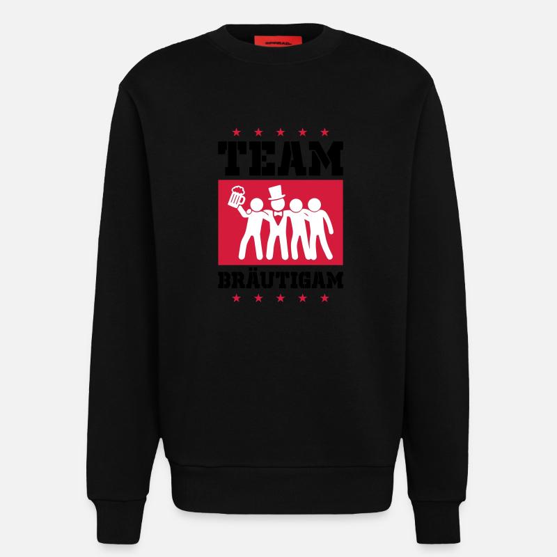 Team Bräutigam Party - Sweatshirt - made by SPREAD - SOLID BLACK