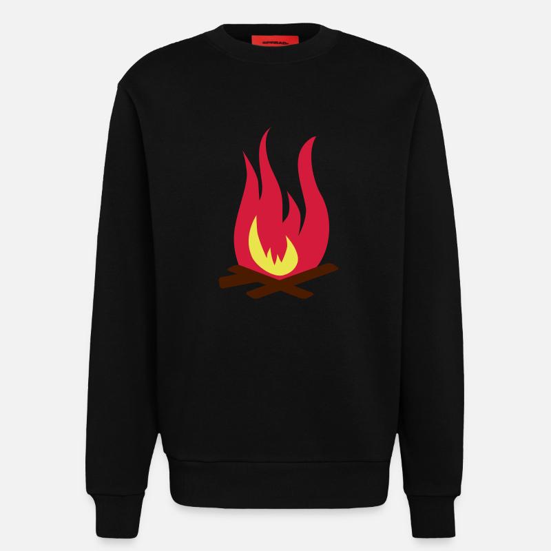 Feuer - Sweatshirt - made by SPREAD  - SOLID BLACK