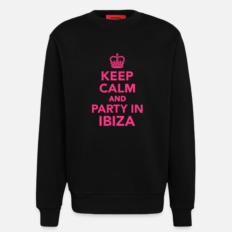 Ibiza - Sweatshirt - made by SPREAD  - SOLID BLACK