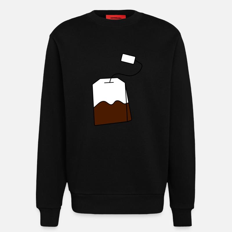Teebeutel - Sweatshirt - made by SPREAD  - SOLID BLACK