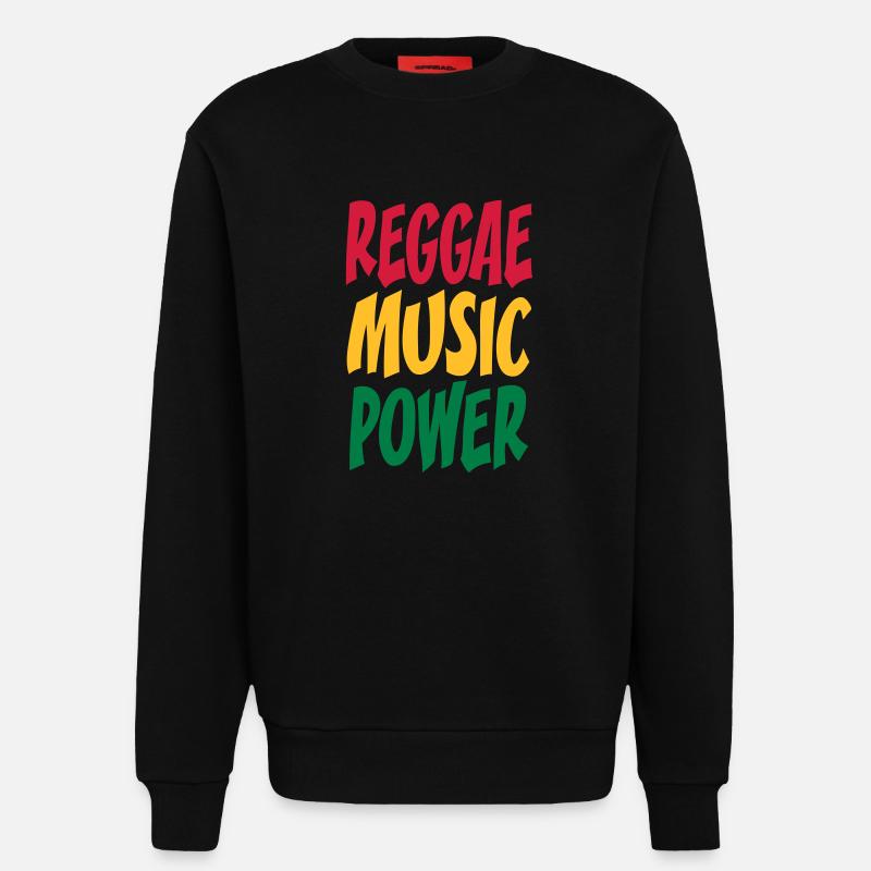 rasta Musikleistung - Sweatshirt - made by SPREAD  - SOLID BLACK