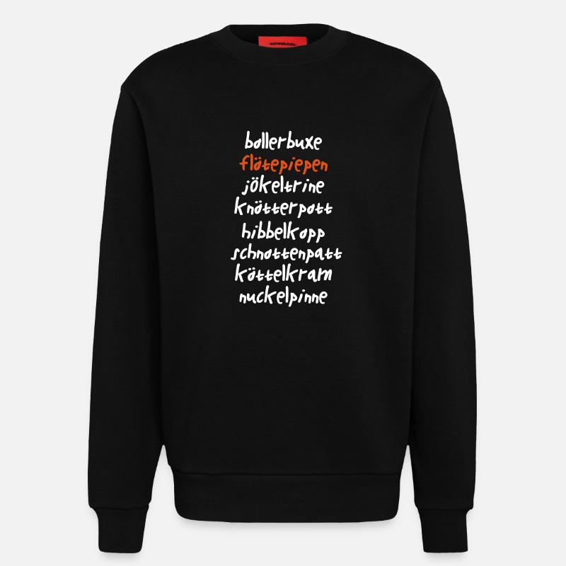 Bollerbuxe - Sweatshirt - made by SPREAD  - SOLID BLACK