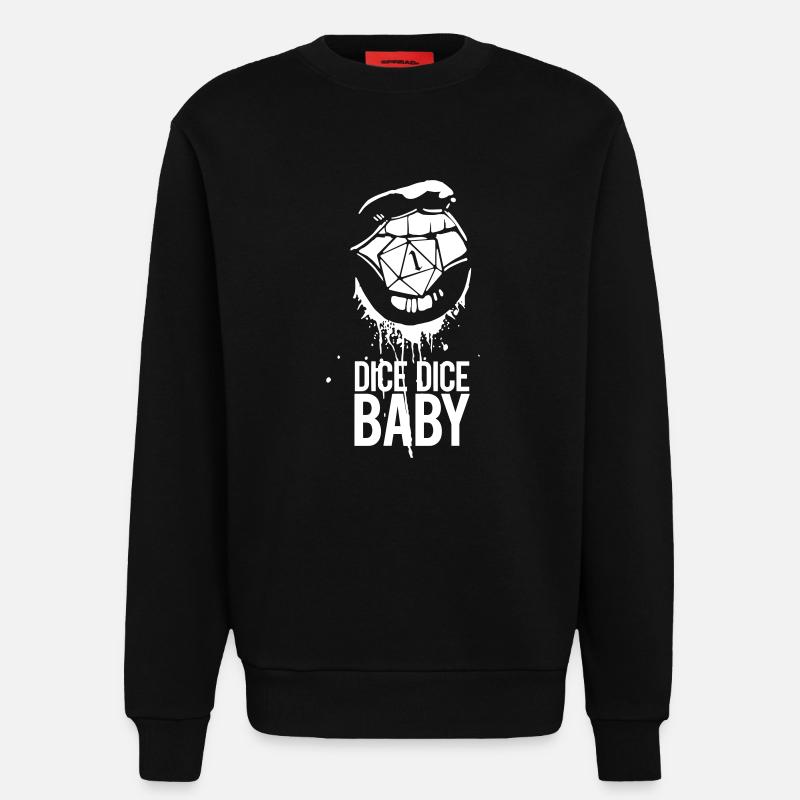 Rollenspiel Hot lips - Sweatshirt - made by SPREAD  - SOLID BLACK
