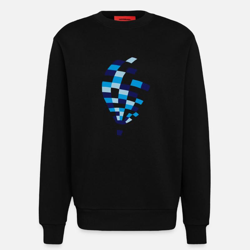 bunter heißluftballon - Sweatshirt - made by SPREAD  - SOLID BLACK