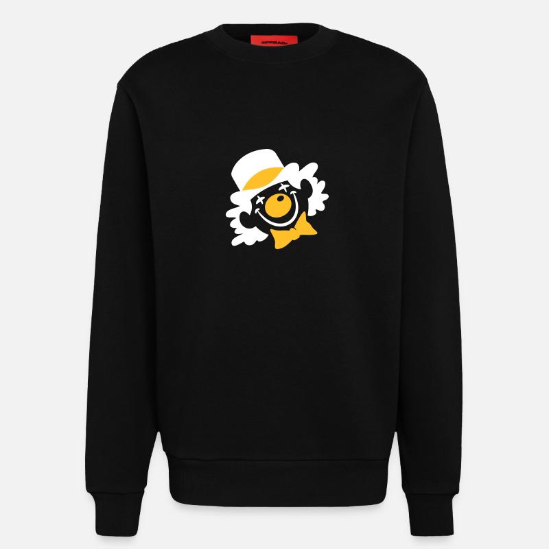 Ein Clown Gesicht - Sweatshirt - made by SPREAD  - SOLID BLACK