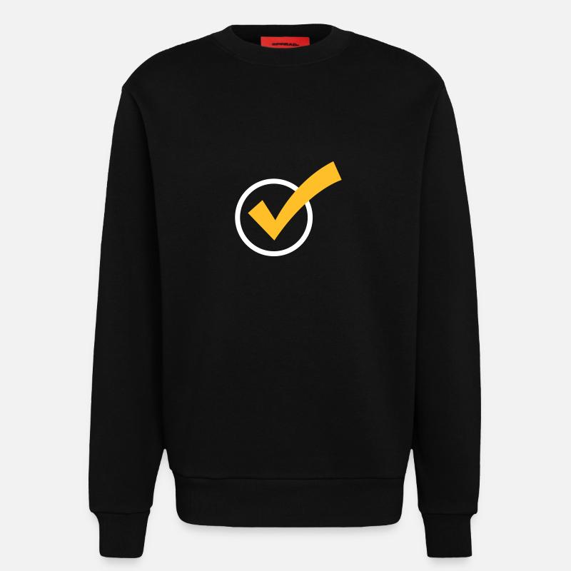 Ein Häkchen - Sweatshirt - made by SPREAD  - SOLID BLACK