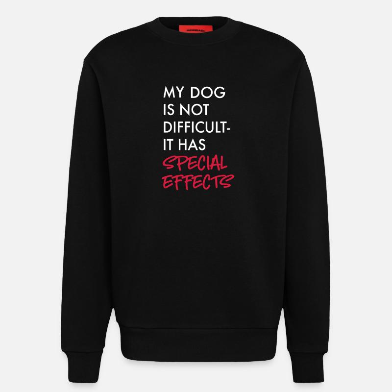 Hund - Sweatshirt - made by SPREAD  - SOLID BLACK