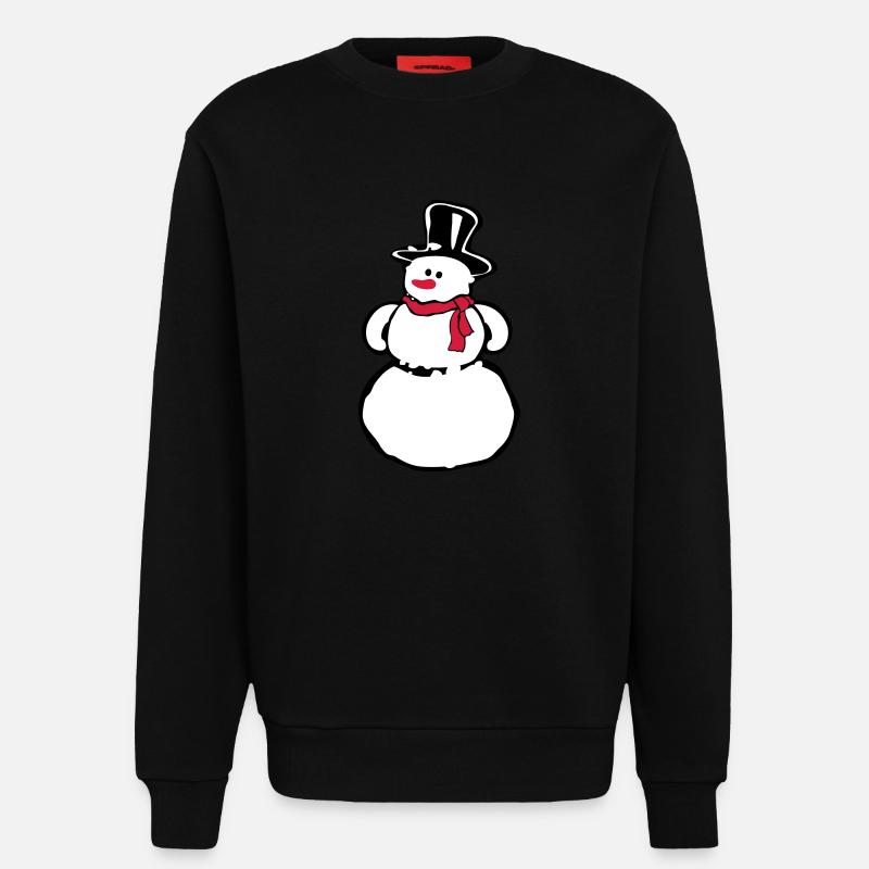 Schneemann - Sweatshirt - made by SPREAD  - SOLID BLACK