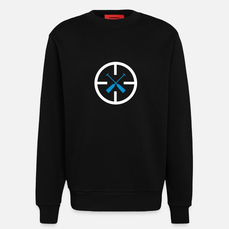 Bateau dragon cible 2c - Sweat bio décontracté fabriqué en UE - SOLID BLACK