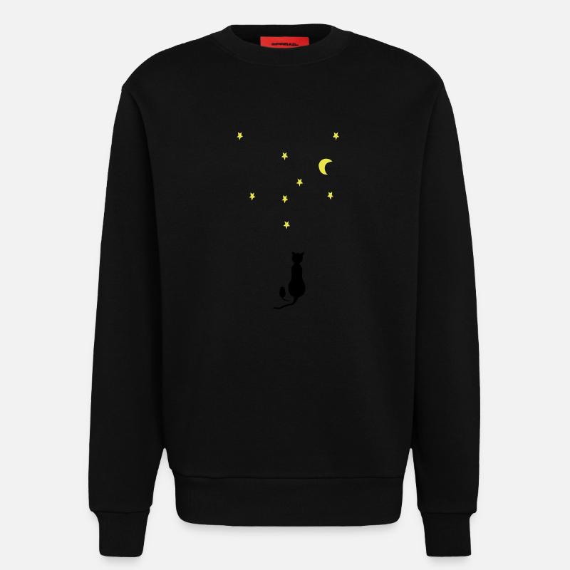 Cat & Mouse - Sweat bio décontracté fabriqué en UE - SOLID BLACK